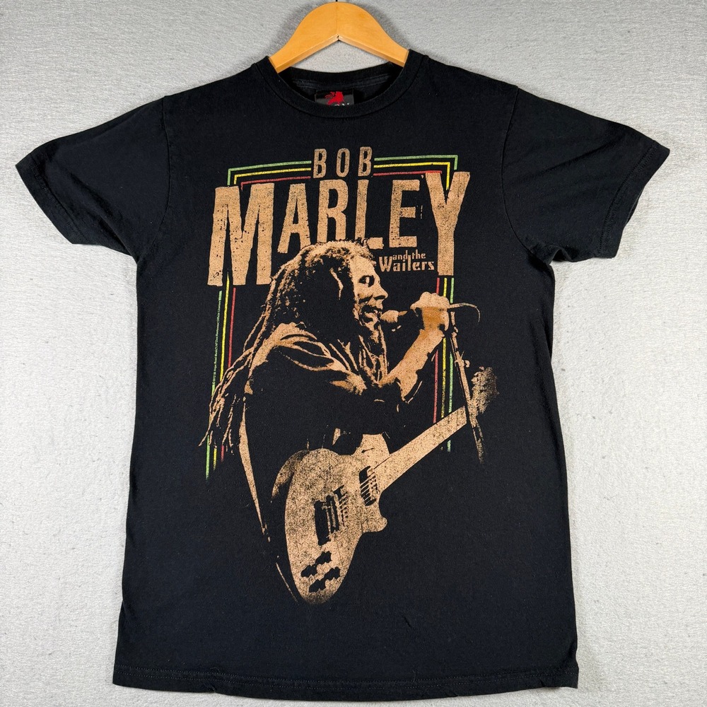 Zion Rootswear Bob Marley and the Wailers Black Graphic Shirt Women‎ Medium 2012